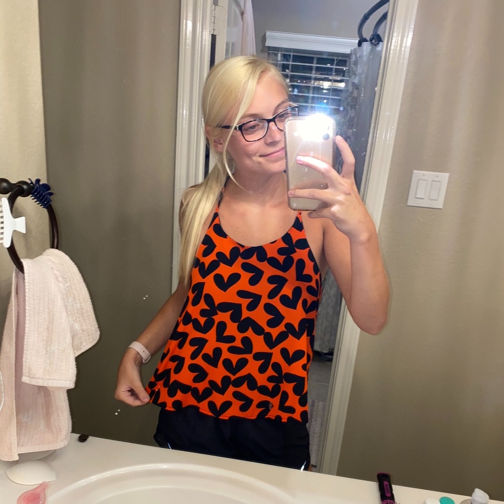 Red & Black Heart Tank